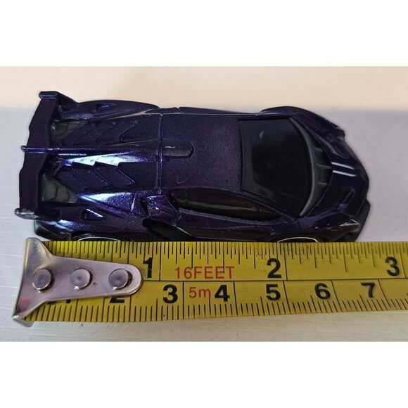 Hot Wheels 2013 Mattel Lamborghini Veneno Die-Cast Toy Car Purple 3" 1:64 Scale - Picture 3 of 7